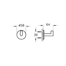 VitrA Origin A44884 Krom Tekli Askı