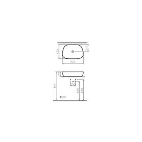 VitrA Outline 5993B401-0016 63 cm Mat Beyaz Çanak Lavabo