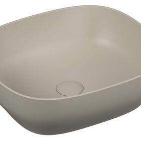 VitrA Outline 5994B420-0016 48 cm Mat Bej Kare Çanak Lavabo