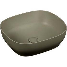VitrA Outline 5994B450-0016 48 cm Mat Gri Kare Çanak Lavabo