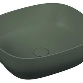 VitrA Outline 5994B450-0016 48 cm Mat Gri Kare Çanak Lavabo