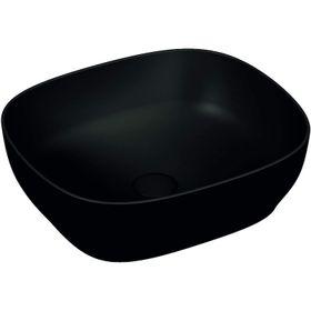 VitrA Outline 5994B483-0016 48 cm Mat Siyah Kare Çanak Lavabo