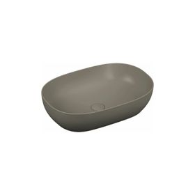 Vitra Outline 5995B450-0016 60 cm Mat Gri Oval Çanak Lavabo
