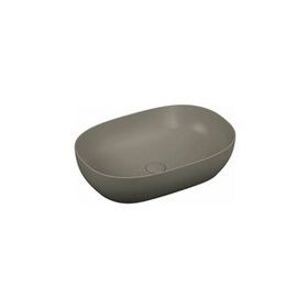 Vitra Outline 5995B450-0016 60 cm Mat Gri Oval Çanak Lavabo