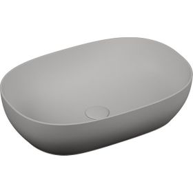 VitrA Outline 5995B476-0016 Mat Taş Gri 60x40 cm Oval Çanak Lavabo