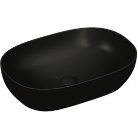 VitrA Outline 5995B483-0016 60 cm Mat Siyah Oval Çanak Lavabo