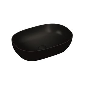 VitrA Outline 5995B483-0016 60 cm Mat Siyah Oval Çanak Lavabo