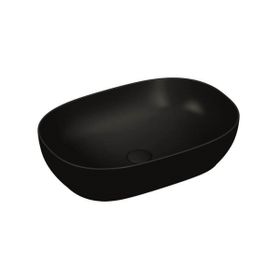 VitrA Outline 5995B483-0016 60 cm Mat Siyah Oval Çanak Lavabo