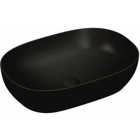 VitrA Outline 5995B483-0016 60 cm Mat Siyah Oval Çanak Lavabo