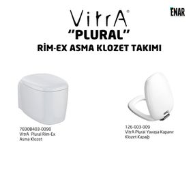 Vitra Plural Rim-Ex Asma Klozet ve Soft Kapak Seti