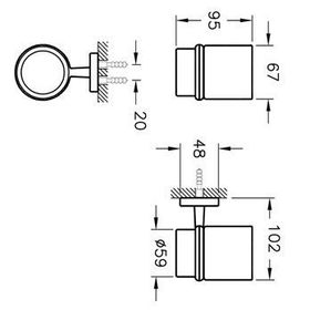 VitrA Q-Line A44993 Diş Fırçalığı