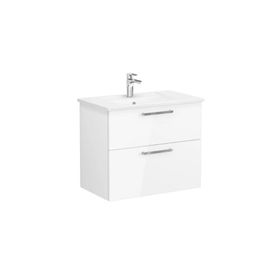 Vitra Root 66306 Parlak Beyaz 80 cm İki Çekmeceli Lavabo Dolabı