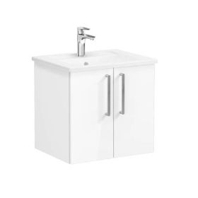 Vitra Root 66354 Parlak Beyaz 60 cm Kapaklı Lavabo Dolabı
