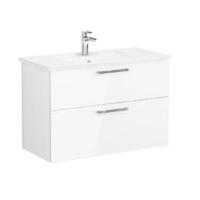 Vitra Root 68303 Parlak 100 cm İki Çekmeceli Lavabo Dolabı