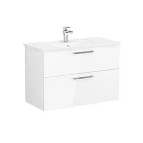 Vitra Root 68303 Parlak 100 cm İki Çekmeceli Lavabo Dolabı