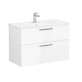 Vitra Root 68303 Parlak 100 cm İki Çekmeceli Lavabo Dolabı