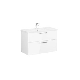 Vitra Root 68303 Parlak 100 cm İki Çekmeceli Lavabo Dolabı