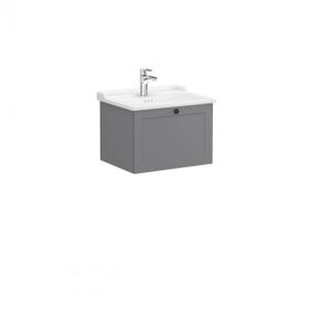 Vitra Root Classic 60 cm Gri Çekmeceli Banyo Dolabı Alt Modül Lavabo