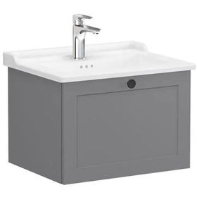 Vitra Root Classic 60 cm Gri Çekmeceli Banyo Dolabı Alt Modül Lavabo