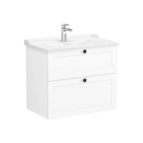 VitrA Root Classic 68869 Beyaz 80 cm İki Çekmeceli Lavabo Dolabı