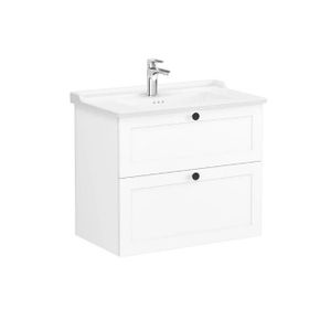 VitrA Root Classic 68869 Beyaz 80 cm İki Çekmeceli Lavabo Dolabı
