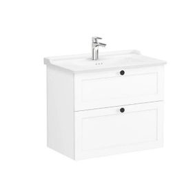 VitrA Root Classic 68869 Beyaz 80 cm İki Çekmeceli Lavabo Dolabı