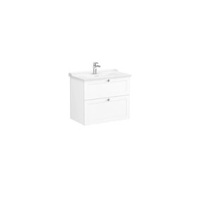 VitrA Root Classic 68869 Beyaz 80 cm İki Çekmeceli Lavabo Dolabı