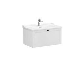 Vitra Root Classic 80 cm Açık Gri Çekmeceli Banyo Dolabı Alt Modül Lavabo