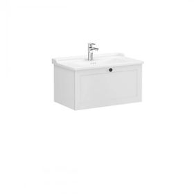 Vitra Root Classic 80 cm Açık Gri Çekmeceli Banyo Dolabı Alt Modül Lavabo