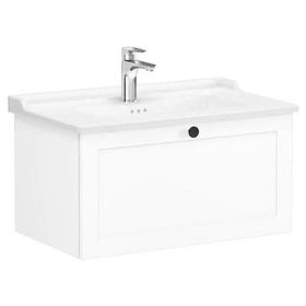 VitrA Root Classic 80 cm Beyaz Çekmeceli Banyo Dolabı Alt Modül Lavabo