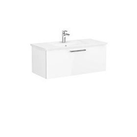Vitra Root Flat 100 cm Beyaz Çekmeceli Banyo Dolabı Alt Modül Lavabo