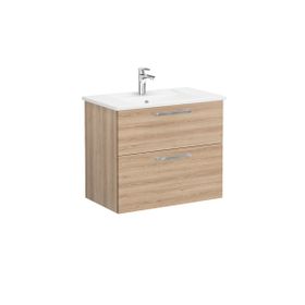 Vitra Root Flat 66302 Doğal Meşe 80 cm Çekmeceli Lavabo Dolabı