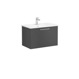 Vitra Root Flat 68286 Mat Fırtına Gri 80 cm İki Çekmeceli Lavabo Dolabı