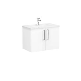 VitrA Root Flat 80 cm Beyaz Kapaklı Banyo Dolabı Alt Modül Lavabo