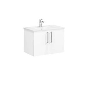 VitrA Root Flat 80 cm Beyaz Kapaklı Banyo Dolabı Alt Modül Lavabo