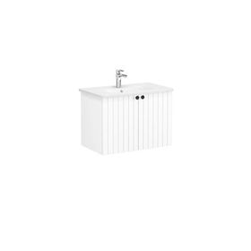 Vitra Root Groove 69289 Mat Beyaz 80 cm Kapaklı Lavabo Dolabı