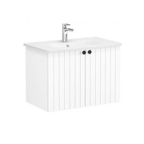 Vitra Root Groove 69289 Mat Beyaz 80 cm Kapaklı Lavabo Dolabı