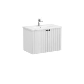 Vitra Root Groove 69291 Mat Gri 80 cm Kapaklı Lavabo Dolabı