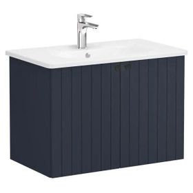 VitrA Root Groove 69294 Mat Lacivert 80 cm Kapaklı Lavabo Dolabı