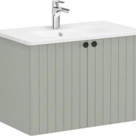 VitrA Root Groove 69295 Mat Retro Yeşil 80 cm Kapaklı Lavabo Dolabı