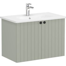 VitrA Root Groove 69295 Mat Retro Yeşil 80 cm Kapaklı Lavabo Dolabı