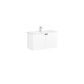 Vitra Root Groove 69310 Mat Beyaz 100 cm Kapaklı Lavabo Dolabı