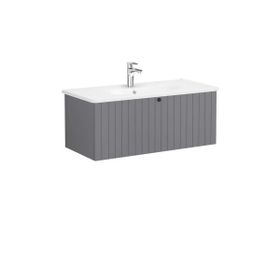 Vitra Root Groove 69312 Mat Gri 100 cm Kapaklı Lavabo Dolabı