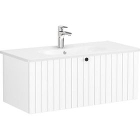 VitrA Root Groove 69394 Mat Beyaz 100 cm Çekmeceli Lavabo Dolabı