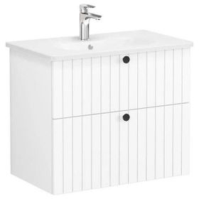 Vitra Root Groove 69436 Beyaz 80 cm İki Çekmeceli Lavabo Dolabı