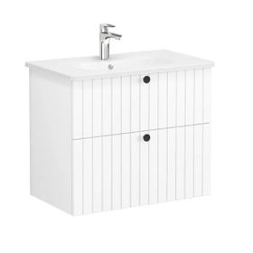 Vitra Root Groove 69436 Beyaz 80 cm İki Çekmeceli Lavabo Dolabı