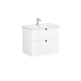 Vitra Root Groove 69436 Beyaz 80 cm İki Çekmeceli Lavabo Dolabı