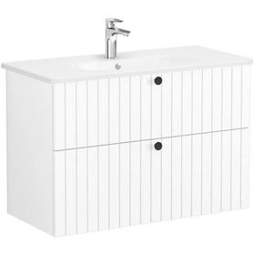 Vitra Root Groove 69457 Beyaz 100 cm İki Çekmeceli Lavabo Dolabı