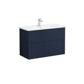 Vitra Root Groove 69462 Mat Lacivert 100 cm Çekmeceli Lavabo Dolabı