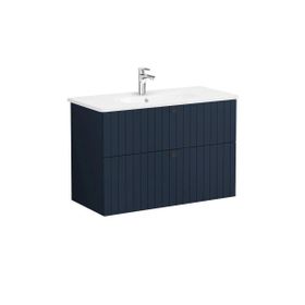 Vitra Root Groove 69462 Mat Lacivert 100 cm Çekmeceli Lavabo Dolabı